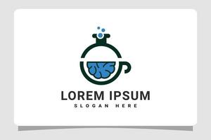 hersenen laboratorium logo sjabloon ontwerp inspiratie vector