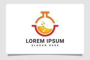 laboratorium bekers logo sjabloon ontwerp inspiratie vector