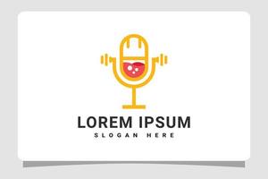 podcast radio logo sjabloon ontwerp inspiratie vector