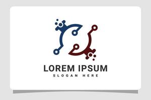 wetenschap laboratorium logo sjabloon ontwerp inspiratie vector