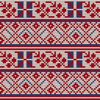 traditioneel breiwerk patroon voor lelijk trui vector