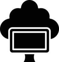 cloud computing-pictogramstijl vector