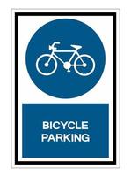 fiets parkeren symbool teken isoleren op witte achtergrond, vector illustratie eps.10