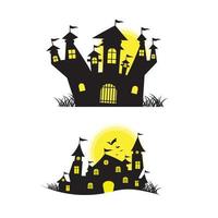huis halloween achtergrond vector illustratie
