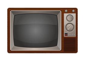 vintage oude televisie vector