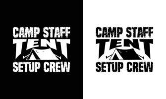 camping citaat t overhemd ontwerp, typografie vector