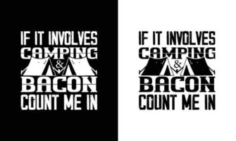 camping citaat t overhemd ontwerp, typografie vector