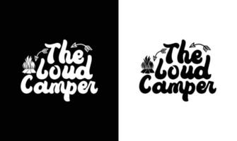 camping citaat t overhemd ontwerp, typografie vector