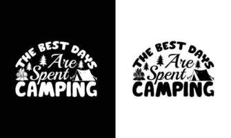 camping citaat t overhemd ontwerp, typografie vector