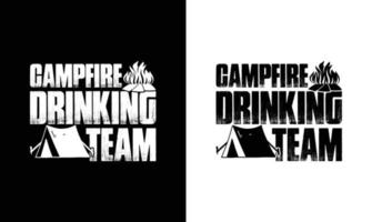 camping citaat t overhemd ontwerp, typografie vector