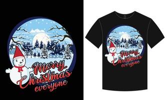 kerst t-shirt ontwerp vector