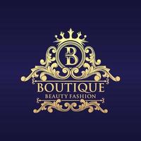 luxe boutique logo-sjablonen vector