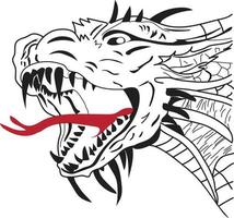 draak vectorillustratie vector