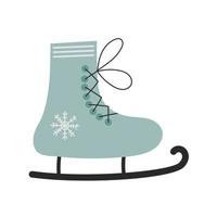 sticker winter skates vector