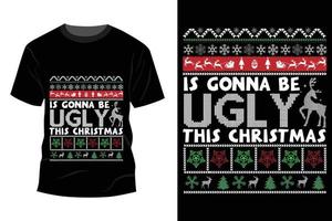 kerst t-shirt ontwerp vector