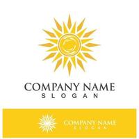 creatief zon concept logo illustratie vector