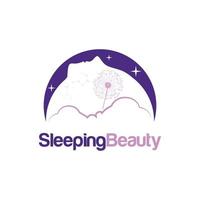slapen schoonheid droom logo teken symbool icoon vector