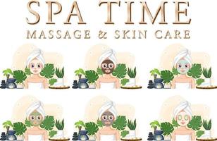 luxe spa poster sjabloon ontwerp vector