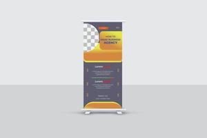 zakelijke roll-up banner vector