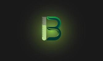 b alfabetisch luquid logo ontwerp vector illustratie