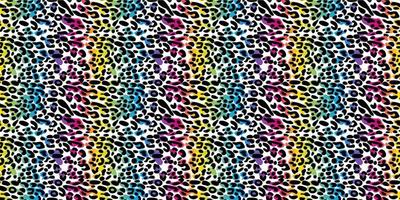 regenboog luipaard naadloos patroon. vector