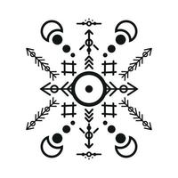 reeks van tribal stijl ornamenten en pijlen. vector
