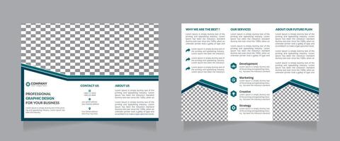 drievoud bedrijf brochure ontwerp, modern zakelijke drievoud brochure ontwerp, creatief drievoud brochure ontwerp, brochure sjabloon ontwerp vector