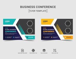 zakelijke bedrijf conferentie folder ontwerp vector
