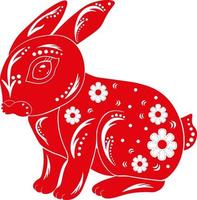 Chinese dierenriem konijn vector illustratie