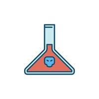 chemisch verontreiniging vector wetenschap concept gekleurde icoon