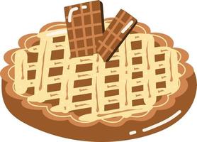 lekker Choco appel taart bakkerij illustratie vector