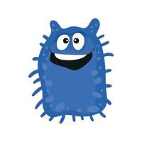 bacterie met emotie vector