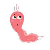 bacterie met emotie vector