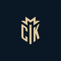 ck eerste voor wet firma logo, advocaat logo, advocaat logo ontwerp ideeën vector