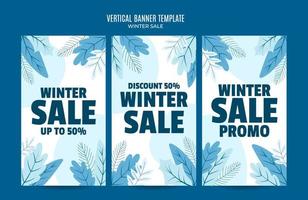 winter ontwerp voor reclame, spandoeken, folders en flyers vector