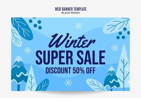 winter ontwerp voor reclame, spandoeken, folders en flyers vector