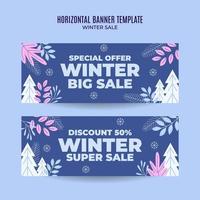 winter ontwerp voor reclame, spandoeken, folders en flyers vector