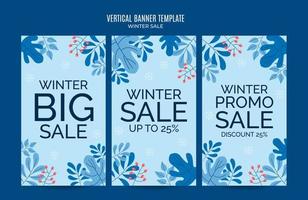 winter ontwerp voor reclame, spandoeken, folders en flyers vector