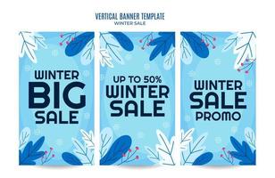 winter ontwerp voor reclame, spandoeken, folders en flyers vector