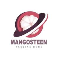 mangisboom logo ontwerp, vers fruit vector voor huid Gezondheid, fruit winkel merk illustratie en natuurlijk huid geneeskunde