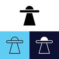 illustratie vector en logo ufo buitenaards wezen. teken van modern verzameling voor mobiel concept en web apps ontwerp. mooi hoor ontwerp perfect.