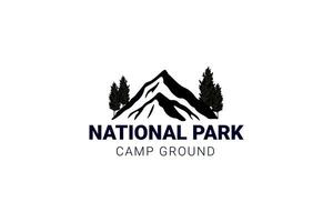 nationaal park berg logo vector icoon illustratie