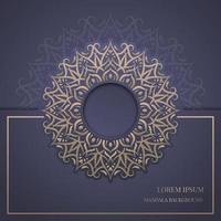 luxe achtergrond, met gouden mandala-decoratie vector