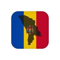 Moldavische vlag, officiële kleuren. vectorillustratie. vector