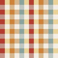 warm en zomer kleur geruit achtergrond, plaid structuur naadloos patroon kleding stof geruit achtergrond, katoenen stof achtergrond vector