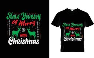 hebben jezelf...kerst t overhemd vector