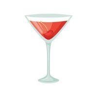 vector illustratie van een club alcoholisch cocktail. Manhattan