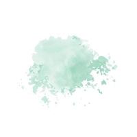 abstracte mint groene aquarel water splash vector