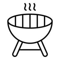 grill pictogramstijl vector