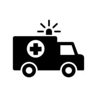 ambulance platte pictogram vector